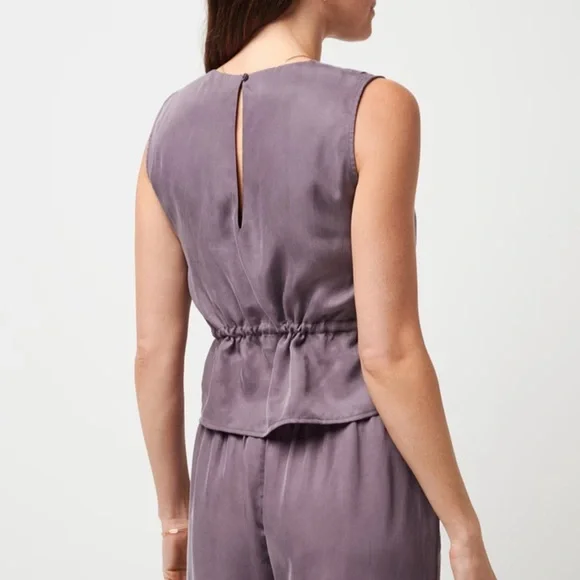 NWT Travis Mathew “Fine Wine Tank” Purple Sleeveless Blouse size Large - Picture 9 of 9